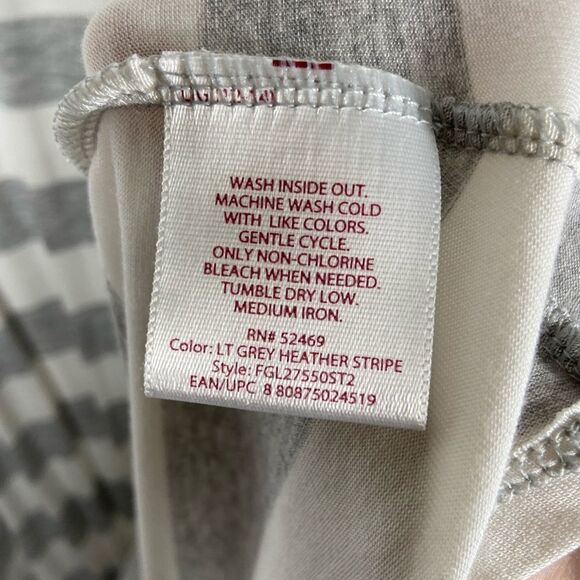 NWT Faded Glory Sleeveless Gray and White Midi Dress - Picture 5 of 5